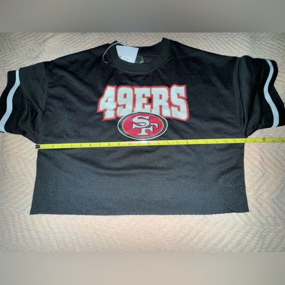SAN FRANCISCO 49ERS AUTOMATIC DOWN LIGHTWEIGHT TOP WITH STRIPED SLEEVE Sz M NWT - Picture 7 of 15